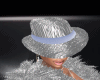 Hat silver&blue