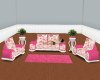 (SK) Pink Floral Sofa