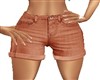 CUFFED RUST JEAN SHORTS