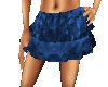 blue frilly skirt