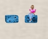 2 Dice Seats - Blue Ice