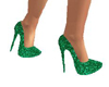 Green Sparkle Shoes