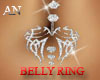 Belly Ring-Diamond Heart