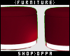 颜 opposite red chairs