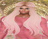 pink hor long hair