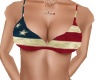 American Flag Bikini Top