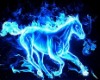 Blue Fire horse Heels