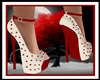 Crimson Cream Heels