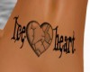 Ice heart tattoo