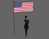 USA Animated Female Flag