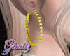G' Gold Iced Hoops