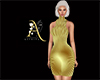 Gold Line Party Dress