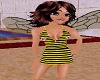 bee dress w/wings