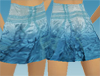 Blue gradient skirt