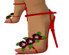 red flower sandal
