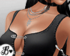 B| Blk Leather Pin Dress