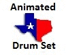 Animated Texas Drum set