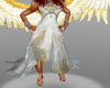 Angel Gown white n gold