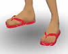 CJ69 Red Flip Flops