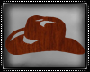 Wood Western Hat