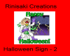 Halloween Sign - 2