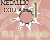 goth metallic collar