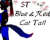 ST}BlackBlueRed Cat Tail