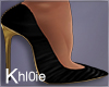 K Stef black gold heels