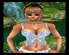 Blue Flowers Lace Up