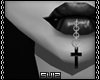 [S] Lip Chain Cross silv