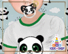 Kid Short Panda Green