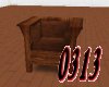 Rustic wood chair