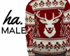 haM. Male Deer Sweater