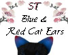 ST}BlackBlueRed Cat Ears