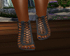 black sandals