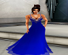 Royal Blue Beaded Gown