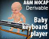 Baby keyboard player