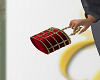 RED/GLD PEARL PURSE