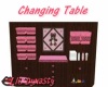 Pink/Choc Changing Table