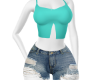 {TR} Teal Tank & Shorts