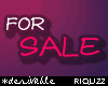 R| FOR SALE 50% Sign