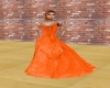 orange gala dress