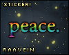 Peace. [Sticker]