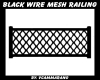 BLACK WIRE MESH RAILING