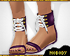 ! Laced Sandals Maroon