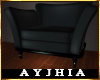 a• Blk Leather Chair