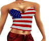 {M}American Flag Top