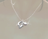 M' Letter G Necklace