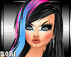 AMBIE~BLACKpinkBLUE HAIR
