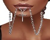 chain in mouth silver